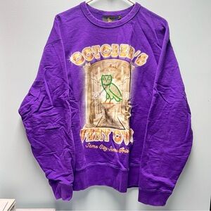 OVO Pen & Pixal Crewneck Purple Men's Size XL